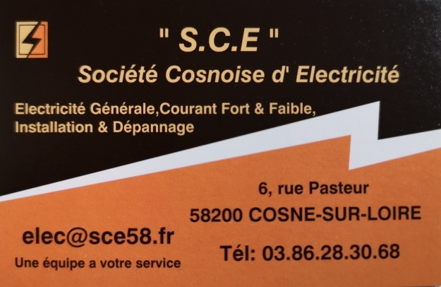 Partenaire GIMS : SCE Société Cosnoise d'Electricité